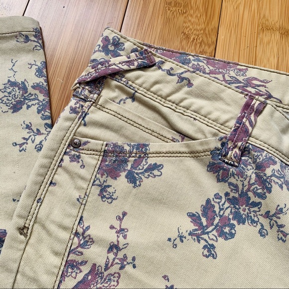 NWT Free People Floral Skinny Jeans Sz 30 - Picture 7 of 8